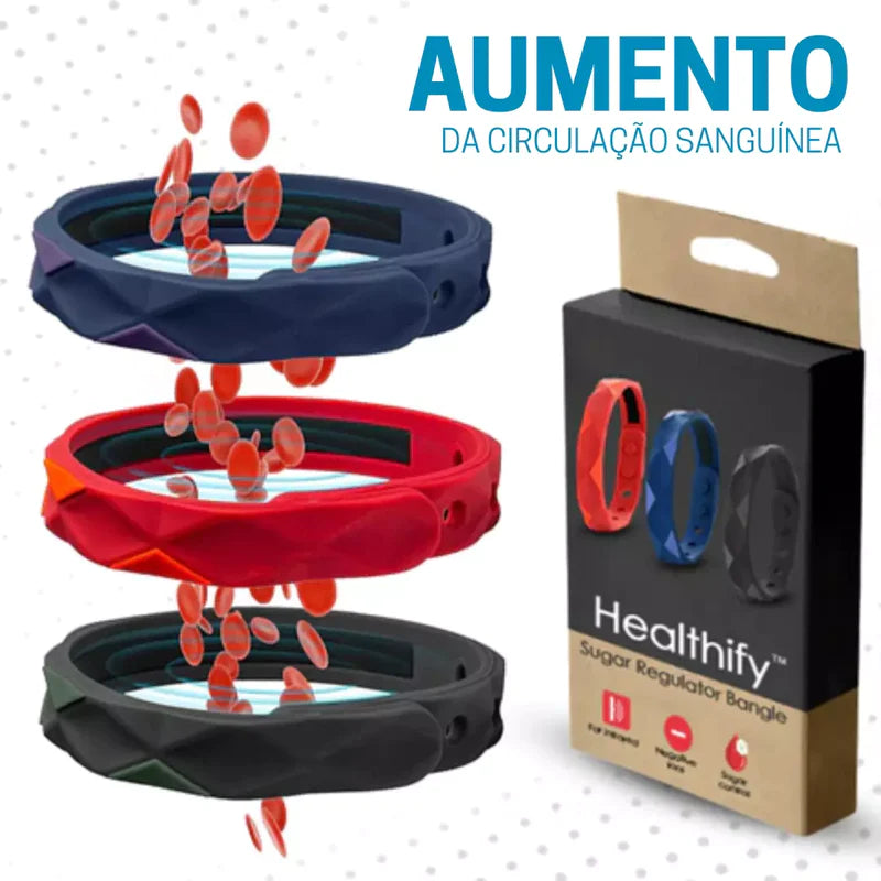 Pulseira Reguladora de Açúcar Healthify™ 🚨 Super Queima de Estoque 🚨