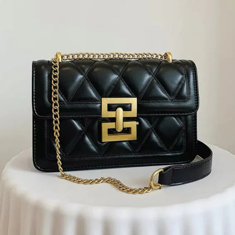 Bolsa Couro Crossbody Mini Glitter