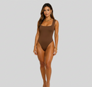 Body Quadrado Feminino Collant Suplex Regata Alça Larga Forro Duplo Verão