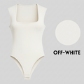 Body Feminino Premium em Suplex – Decote Quadrado e Forro Duplo