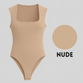 Body Feminino Premium em Suplex – Decote Quadrado e Forro Duplo