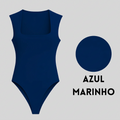 Body Feminino Premium em Suplex – Decote Quadrado e Forro Duplo