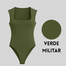 Body Feminino Premium em Suplex – Decote Quadrado e Forro Duplo