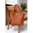 Bolsa Feminina Tote Elegance – Pingente Tassel e Metais Dourados