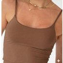kit 3 Blusinha de Alcinha Feminina Básica Suplex Justa Moda Verão que sustenta sem sutiã e modela o corpo