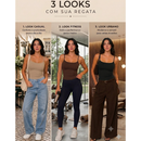kit 3 Blusinha de Alcinha Feminina Básica Suplex Justa Moda Verão que sustenta sem sutiã e modela o corpo
