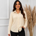 Camisa Feminina Social Premium – Cores Clássicas e Manga Longa