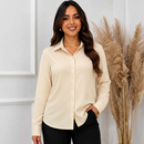 Camisa Feminina Social Premium – Cores Clássicas e Manga Longa