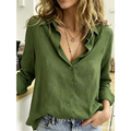 Camisa Feminina de Viscolinho Premium – Manga Longa e Caimento Elegante