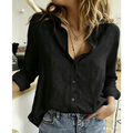 Camisa Feminina de Viscolinho Premium – Manga Longa e Caimento Elegante