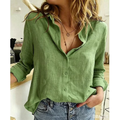 Camisa Feminina de Viscolinho Premium – Manga Longa e Caimento Elegante
