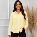 Camisa Feminina Social Premium – Cores Clássicas e Manga Longa