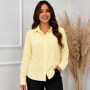 Camisa Feminina Social Premium – Cores Clássicas e Manga Longa