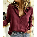 Camisa Feminina de Viscolinho Premium – Manga Longa e Caimento Elegante