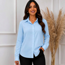 Camisa Feminina Social Premium – Cores Clássicas e Manga Longa