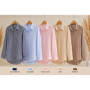 Camisa Social Feminina Listrada Crepe Premium | P ao GG - Blusa Elegante e Confortável