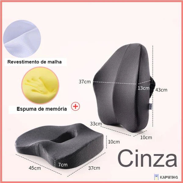 Almofada Ortopédica Premium com Espuma de Memória 5D  [50% OFF 🔥]